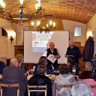 Sopar sobre els 600 anys de la Generalitat Valenciana. Maset dels Cristians, Beneixama, 29 de desembre del 2018.
